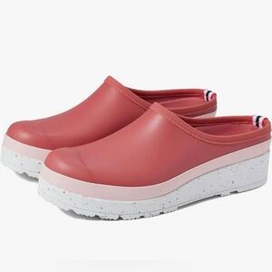 Hunter rare play speckled sole clogs